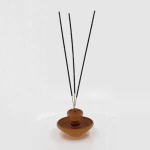 Clay Incense Stick Holder 3.5" for Buddha Statues and Other Religious Purpose