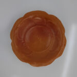 Polished Natural Clay Flower Tray (1" x 4.5") for Buddha Statues (Lotus Flower Shaped)