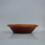Polished Natural Clay Flower Tray (1" x 4.5") for Buddha Statues (Lotus Flower Shaped)