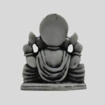 Small Ganesh Statue 2.8 Inch Black & Gray Granite  - God of Knowledge & Success