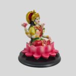 Lakshmi Statue 4.3 Inch Colorful Fiberglass - Goddess of Wealth & Prosperity
