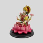 Lakshmi Statue 4.3 Inch Colorful Fiberglass - Goddess of Wealth & Prosperity