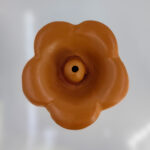 Polished Natural Clay Lotus Flower Oil Lamp (2" x 3.5")