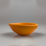Ceramic Little Oil Lamp Orange Color