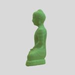 Resin Lord Buddha Statue 4.5inch Light Green Color - Car, Van Dashboard & Religious Purposes and Gifting
