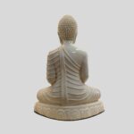 Buddha Statue Pearl Color (Elephant Tusk Color) 5.2 Inch - Glowing Resin