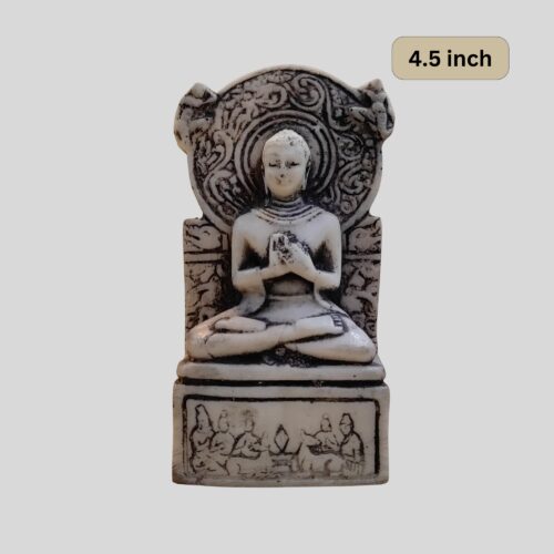 Sarnath Buddha Statue 4.5 Inch - Black and Gray