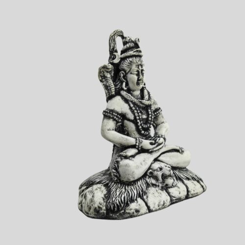 Dolomite Shiva Statue 5.7 Inch Black & Gray - The Destroyer and Transformer