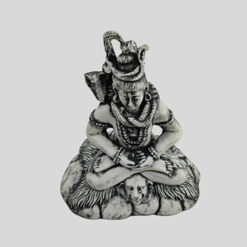 Dolomite Shiva Statue 5.7 Inch Black & Gray - The Destroyer and Transformer