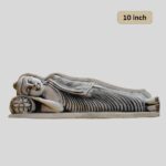 10-Inch Reclining Buddha Statue (Sleeping Buddha) - Black and Gray