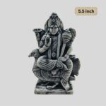 Vishnu Statue 5.5 Inch Black & Gray Granite - The Preserver of the Universe