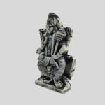 Vishnu Statue 5.5 Inch Black & Gray Granite - The Preserver of the Universe