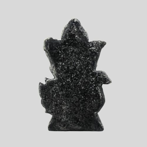 Vishnu Statue 5.5 Inch Black & Gray Granite - The Preserver of the Universe