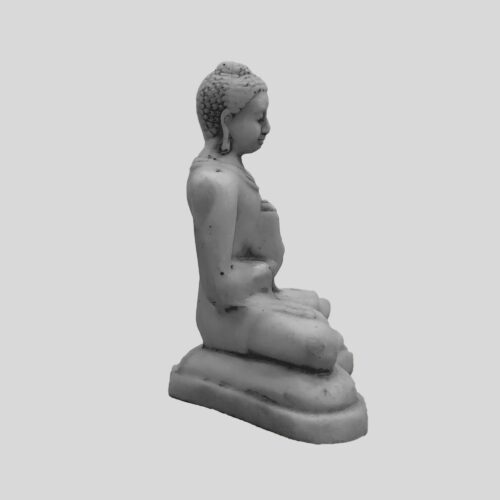 Vitarka Mudra Buddha Statue Black & White – 00036 (2)