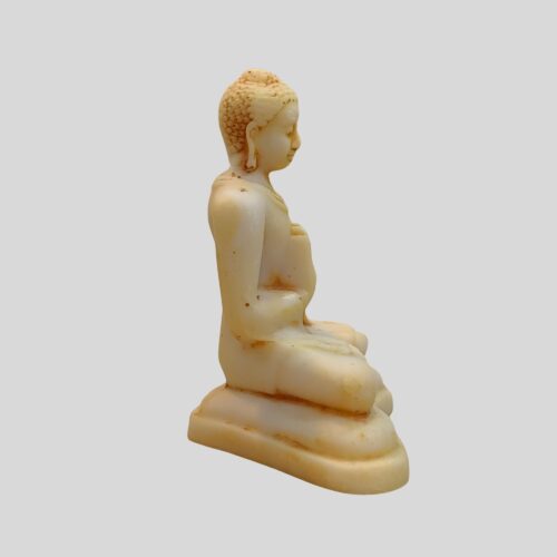 Vitarka Mudra Buddha Statue Light Orange Mix Light Brown – 00034 (2)